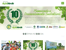 Tablet Screenshot of acaoverde.org.br